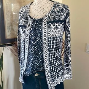 Lucky Brand Open Fringe Cardigan